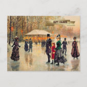 Vintag Winter Pariser Weihnachten (Vorderseite)