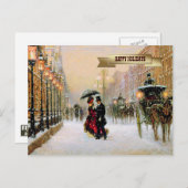 Vintag Winter Pariser Weihnachten (Vorne/Hinten)