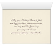 Vintag Winter Pariser Weihnachtskarte (Innenansicht Horizontal (Unten))