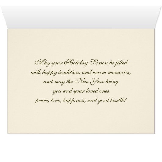 Vintag Winter Pariser Weihnachtskarte (Innenansicht Horizontal (Unten))