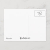 Vintag Winter Weihnachtskarte Feiertagspostkarte (Rückseite)