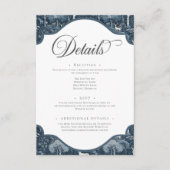 Vintag Winter William Morris Elegante Hochzeit Begleitkarte (Vorderseite)