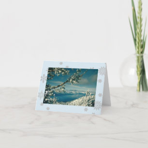 Vintag Winter Wonderland Weihnachtskarte Feiertagskarte