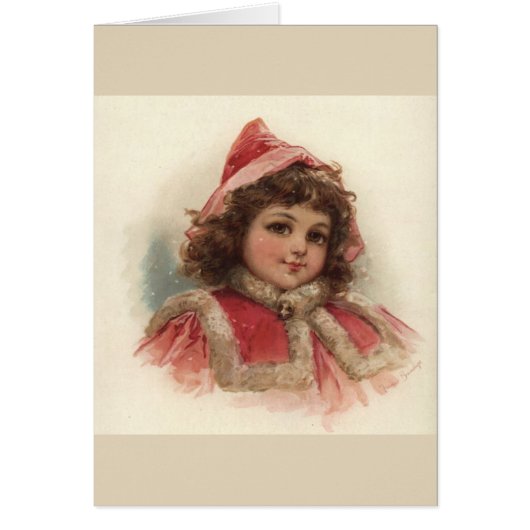 Vintag - WinterOutfit des kleinen Mädchens, (Vorne)