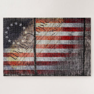 Vintag wir die Leute Betsy Ross Flag Puzzle