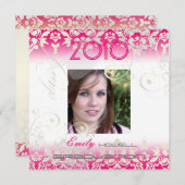 Vintag/Wirbel/Damast/Abschlüsse, anpassbar Einladung (Vorne/Hinten)