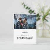 Vintag Wirst du mein Foto sein? Postkarte (Stehend Vorderseite)