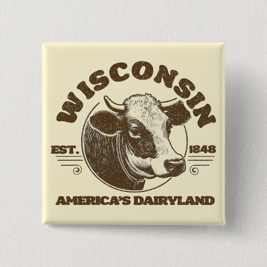 Vintag Wisconsin Button (Vorderseite)