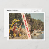 Vintag Wisconsin Dells Wisconsin Postkarte (Vorne/Hinten)