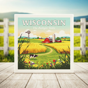 Vintag Wisconsin Fliese