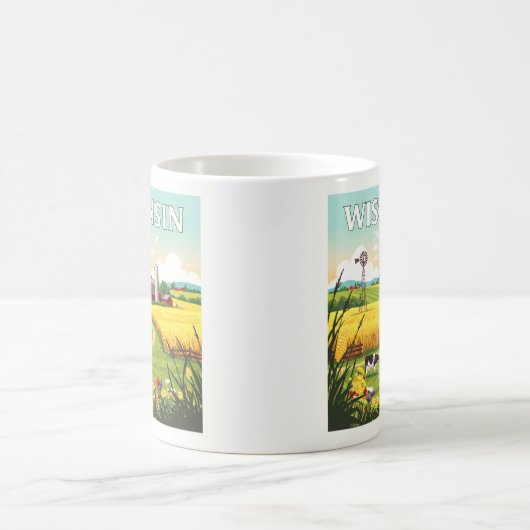 Vintag Wisconsin Kaffeetasse (Mittel)