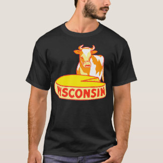 Vintag Wisconsin Milchkäse Kuh Retro wenig T-Shirt