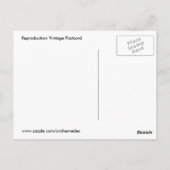 Vintag Wisconsin Postkarte (Rückseite)