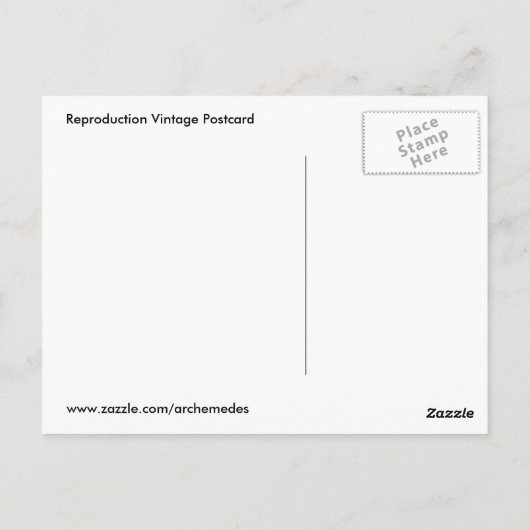 Vintag Wisconsin Postkarte (Rückseite)