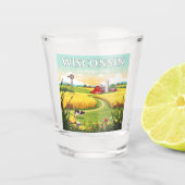 Vintag Wisconsin Schnapsglas (Vorderseite)