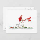 Vintag Wise Mamma Goose Postkarte (Vorne/Hinten)