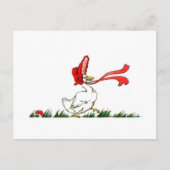 Vintag Wise Mamma Goose Postkarte (Vorderseite)