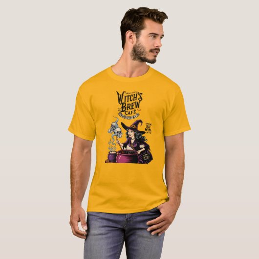 Vintag Witch's Brew Café T Shirt (Vorne ganz)