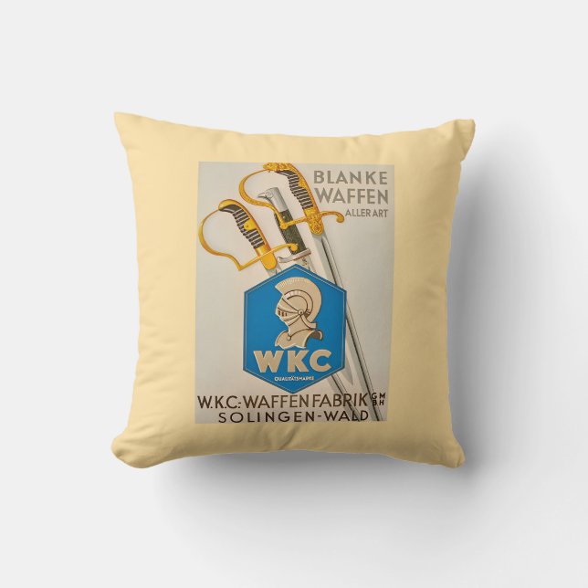 Vintag WKC Solingen Kissen (Vorderseite)