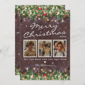 Vintag Wohn Weihnachten 3 Foto (Vorne/Hinten)