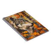 Vintag Wolf Portrait Notizblock (Rechte Seite)