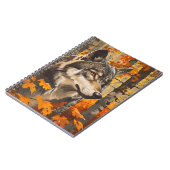 Vintag Wolf Portrait Notizblock (Linke Seite)