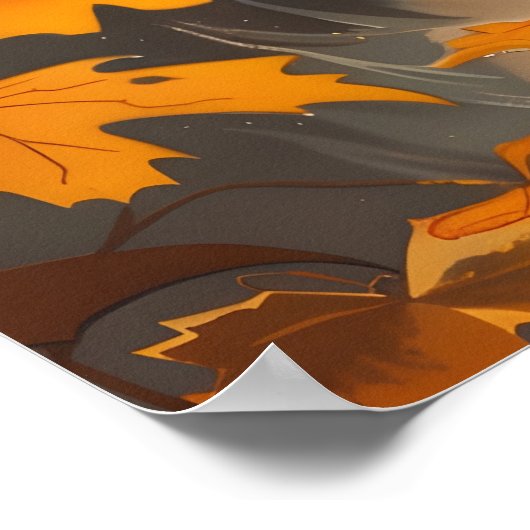 Vintag Wolf Portrait Poster (Ecke)