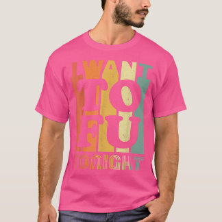 Vintag Wollte ich Tofu Heute Abend Veganen Lover V T-Shirt