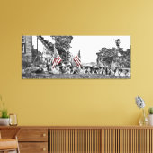 Vintag Women Circa 1910 Patriotic American Flag Leinwanddruck (Insitu (Wohnzimmer))