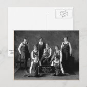 Vintag Women's Basketball Team, 1928, QC Postkarte (Vorne/Hinten)