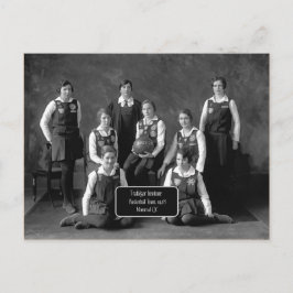 Vintag Women's Basketball Team, 1928, QC Postkarte