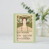 Vintag Women's Edition Buffalo Courier Postkarte (Stehend Vorderseite)