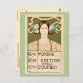 Vintag Women's Edition Buffalo Courier Postkarte (Vorne/Hinten)