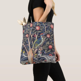 Vintag Woodpecker Floral Tapestes William Morris Tasche