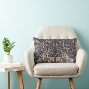 Vintag Woodpecker Tapestes Floral William Morris Lendenkissen