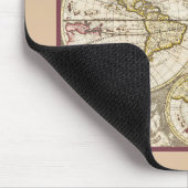VINTAG WORLD MAP Mousepad (Ecke)
