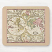 VINTAG WORLD MAP Mousepad (Vorne)