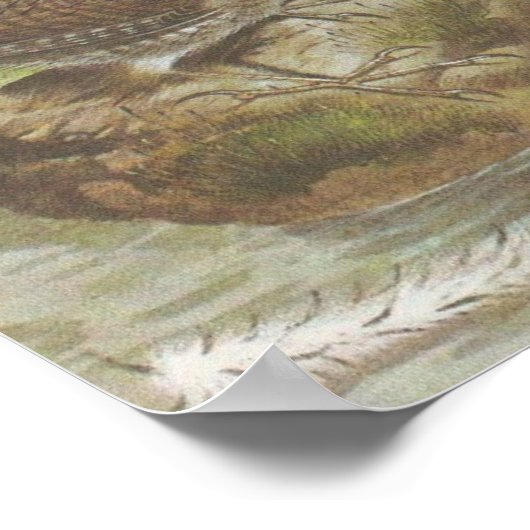 Vintag Wrens Poster (Ecke)