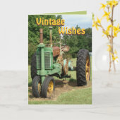 Vintag, Wünsche für jeden Anlass anpassen Karte (Gelbe Blume)