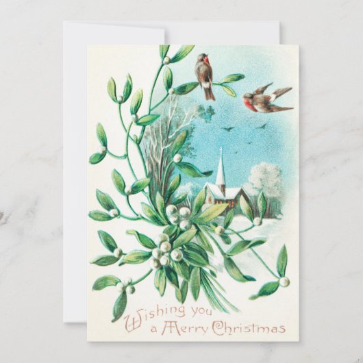 Vintag wünschen Ihnen frohe Weihnachten (1910) (Vorderseite)