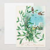 Vintag wünschen Ihnen frohe Weihnachten (1910) (Vorne/Hinten)