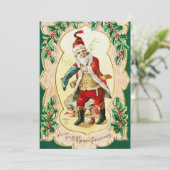 Vintag wünscht Euch frohe Weihnachten (1910) (Stehend Vorderseite)