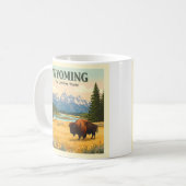 Vintag Wyoming Kaffeetasse (Vorderseite Links)
