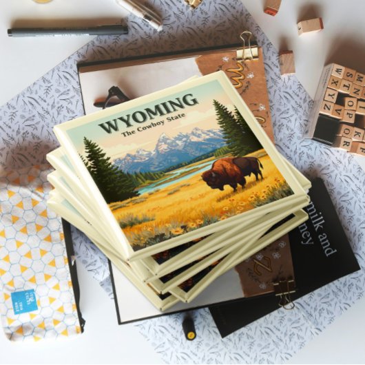 Vintag Wyoming Magnet