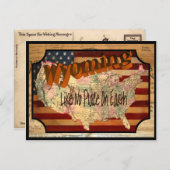 Vintag Wyoming Old Postcard Postkarte (Vorne/Hinten)