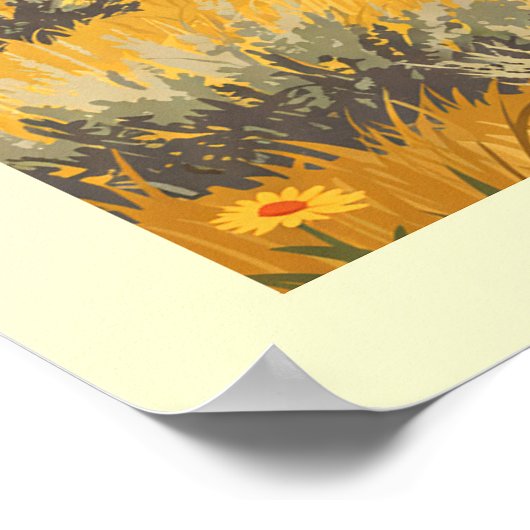 Vintag Wyoming Poster (Ecke)