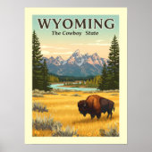 Vintag Wyoming Poster (Vorne)
