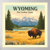 Vintag Wyoming Poster (Vorne)