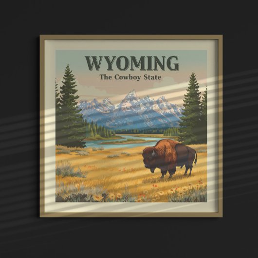 Vintag Wyoming Poster