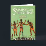 Vintag X Ray People Guthaben Science Fiction Erfin Karte<br><div class="desc">Dieses Bild war ursprünglich Teil eines Covers für Science and Invention aus dem Jahr 1921,  auf dem X-Ray Movies zu sehen waren. Ideal für den Naturwissenschafts- und Science Fiction-Liebhaber in Ihrem Leben!</div>